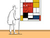 Cartoon: Mondrian Cat... (small) by berk-olgun tagged mondrian,cat