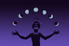 Cartoon: Moon Juggler... (small) by berk-olgun tagged moon,juggler