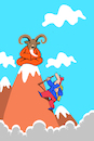 Cartoon: Mountain Goat... (small) by berk-olgun tagged mountain,goat