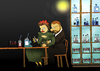 Cartoon: Mr. and Mrs. Curie... (small) by berk-olgun tagged mr,and,mrs,curie