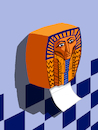 Cartoon: Mummy Toilet Paper ... (small) by berk-olgun tagged mummy,toilet,paper