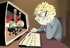 Cartoon: Nerd... (small) by berk-olgun tagged nerd