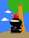 Cartoon: Ninja Child... (small) by berk-olgun tagged ninja,child