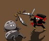 Cartoon: Ninja Paper... (small) by berk-olgun tagged ninja,paper