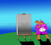 Cartoon: Painter Dog... (small) by berk-olgun tagged painter,dog