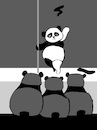 Cartoon: Panda... (small) by berk-olgun tagged striptease