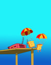 Cartoon: Parachute... (small) by berk-olgun tagged parachute