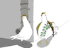 Cartoon: Peace Pigeon... (small) by berk-olgun tagged peace,pigeon