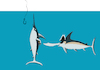 Cartoon: Pirate Swordfish... (small) by berk-olgun tagged pirate,swordfish