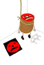 Cartoon: Potato Print... (small) by berk-olgun tagged potato,print