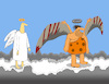 Cartoon: Prehistoric Angel... (small) by berk-olgun tagged prehistoric,angel