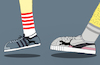 Cartoon: Puma vs Adidas Gazelle... (small) by berk-olgun tagged puma