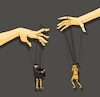 Cartoon: Puppet... (small) by berk-olgun tagged puppet