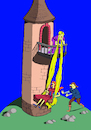 Cartoon: Rapunzel... (small) by berk-olgun tagged rapunzel