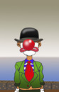 Cartoon: Rene Magrittes Clown... (small) by berk-olgun tagged rene,magritte,clown