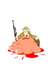 Cartoon: Rich Safari... (small) by berk-olgun tagged rich,safari