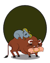 Cartoon: Rodeo... (small) by berk-olgun tagged rodeo