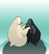 Cartoon: Romantic Penguin... (small) by berk-olgun tagged romantic,penguin