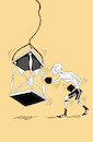 Cartoon: Sandbag... (small) by berk-olgun tagged sand,watch