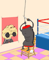 Cartoon: Sandbag Suicide... (small) by berk-olgun tagged sandbag,suicide