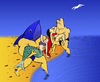 Cartoon: Saving Mermaid 1... (small) by berk-olgun tagged saving,mermaid