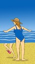 Cartoon: Sea Towel... (small) by berk-olgun tagged sea,towel