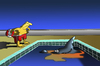 Cartoon: Shark at Trouble... (small) by berk-olgun tagged shark,at,trouble