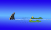 Cartoon: Shark vs Alligator... (small) by berk-olgun tagged shark,vs,alligator