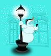 Cartoon: Singing in the Snow... (small) by berk-olgun tagged singing,in,the,snow