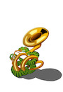 Cartoon: Snake and Suzafon... (small) by berk-olgun tagged snake,and,suzafon