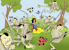 Cartoon: Snow White and the Seven Samurai (small) by berk-olgun tagged snow,white