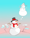 Cartoon: Snowman... (small) by berk-olgun tagged snowman