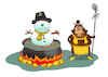 Cartoon: Snowman Soup... (small) by berk-olgun tagged snowman,soup