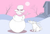 Cartoon: Snowmans Dog (small) by berk-olgun tagged snowmans,dog