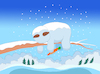 Cartoon: Snowsloth... (small) by berk-olgun tagged snowsloth