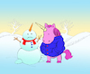 Cartoon: Snowunicorn... (small) by berk-olgun tagged snowunicorn