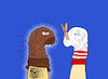 Cartoon: Sock Puppets... (small) by berk-olgun tagged sock,puppets