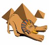 Cartoon: Sphinx... (small) by berk-olgun tagged sphinx