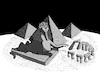 Cartoon: Sphinx vs Cromlech... (small) by berk-olgun tagged sphinx,vs,cromlech