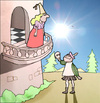 Cartoon: Sun Stroke.. (small) by berk-olgun tagged sun,stroke