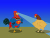 Cartoon: Superrooster... (small) by berk-olgun tagged superrooster