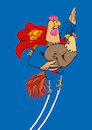 Cartoon: Superrooster... (small) by berk-olgun tagged superrooster