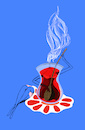 Cartoon: Tea Illustration... (small) by berk-olgun tagged tea,illustration