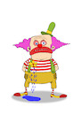 Cartoon: Tears of a Clown... (small) by berk-olgun tagged black,humour