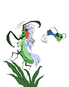 Cartoon: The bride mantis... (small) by berk-olgun tagged the,bride,mantis