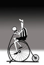 Cartoon: The First Fitness Bike... (small) by berk-olgun tagged the first fitness bike