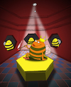 Cartoon: The Queen Bee... (small) by berk-olgun tagged the,queen,bee