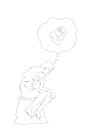 Cartoon: Thinker... (small) by berk-olgun tagged thinker