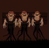 Cartoon: Three Monkeys... (small) by berk-olgun tagged three,monkeys