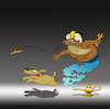 Cartoon: Three Wishes... (small) by berk-olgun tagged three,wishes